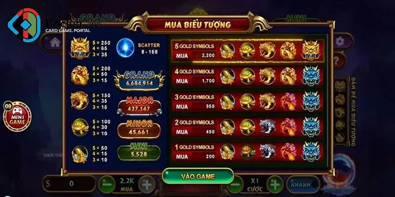 Cần nắm bắt rõ luật tại kho báu tứ linh TinClub online